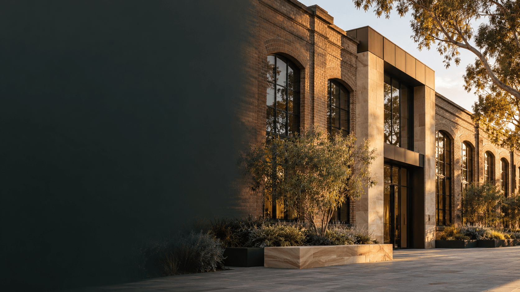 Modern commercial warehouse and office property